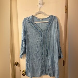 raya sun Light Blue Top